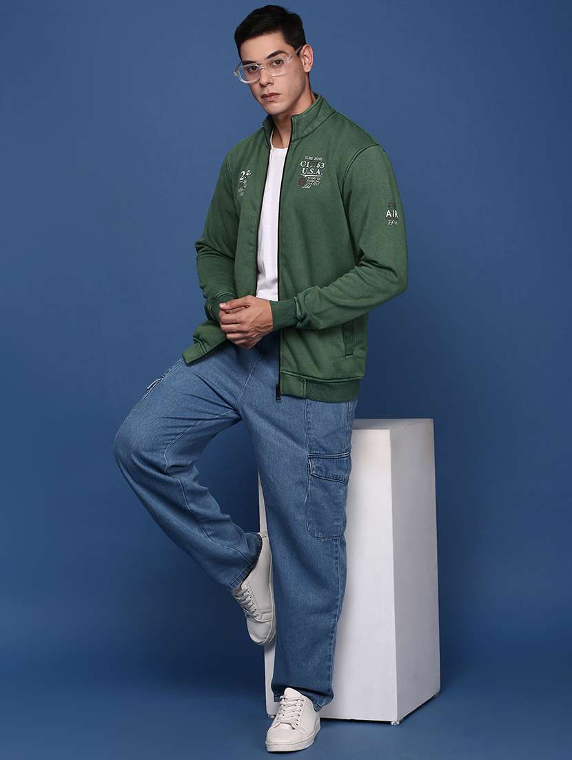 men green long sleeve casual jacket - 21463284 -  Standard Image - 4