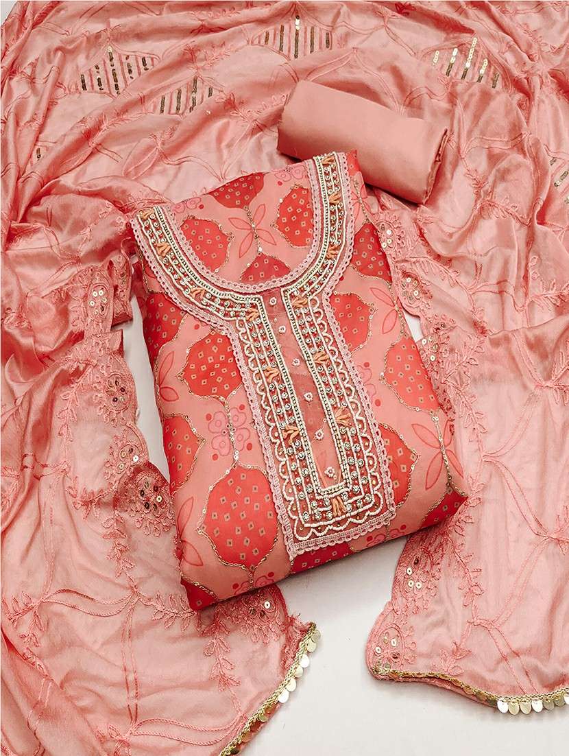 women printed unstitched suits