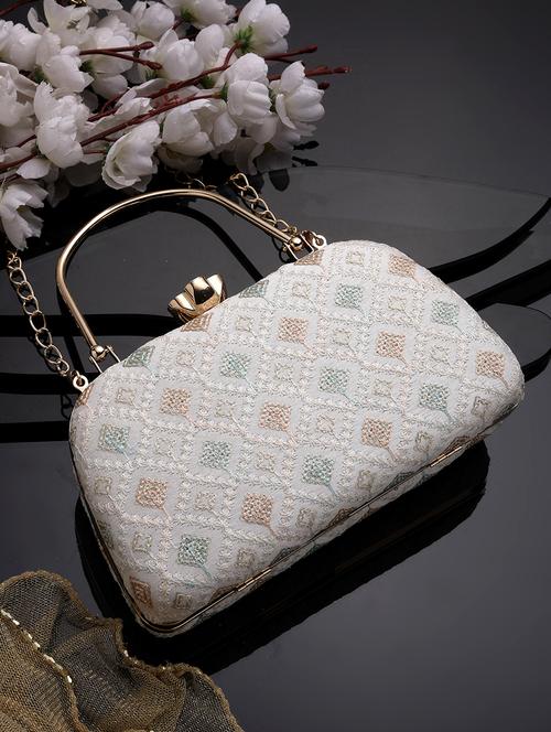 women embroidered box clutch - 21463431 -  Standard Image - 0