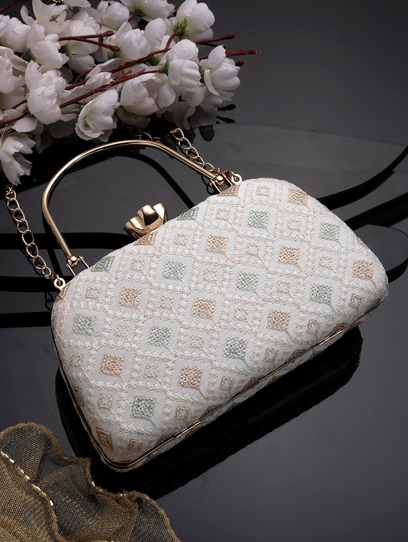 women embroidered box clutch - 21463431 -  Zoom Image - 0