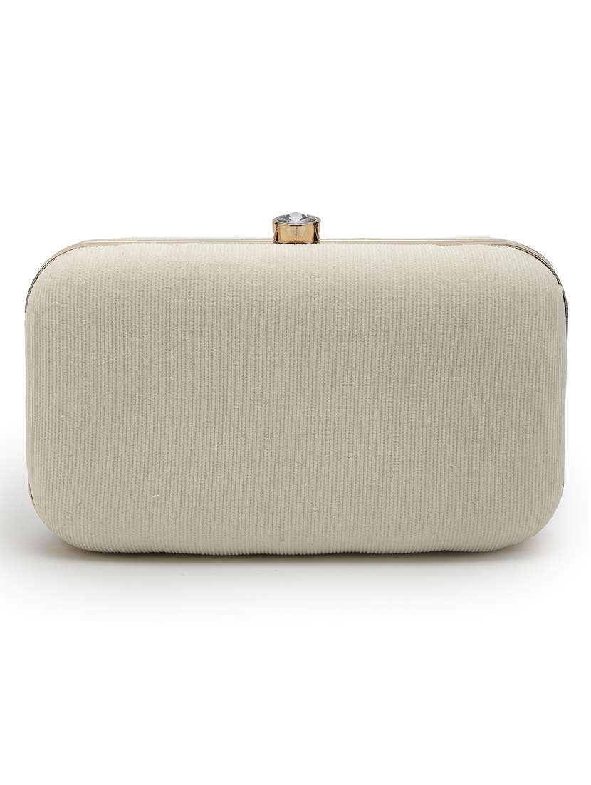 Women Embellished Box Clutch