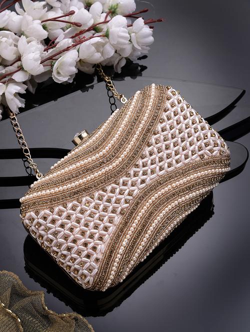 women embellished box clutch - 21463445 - Standard Image - 0