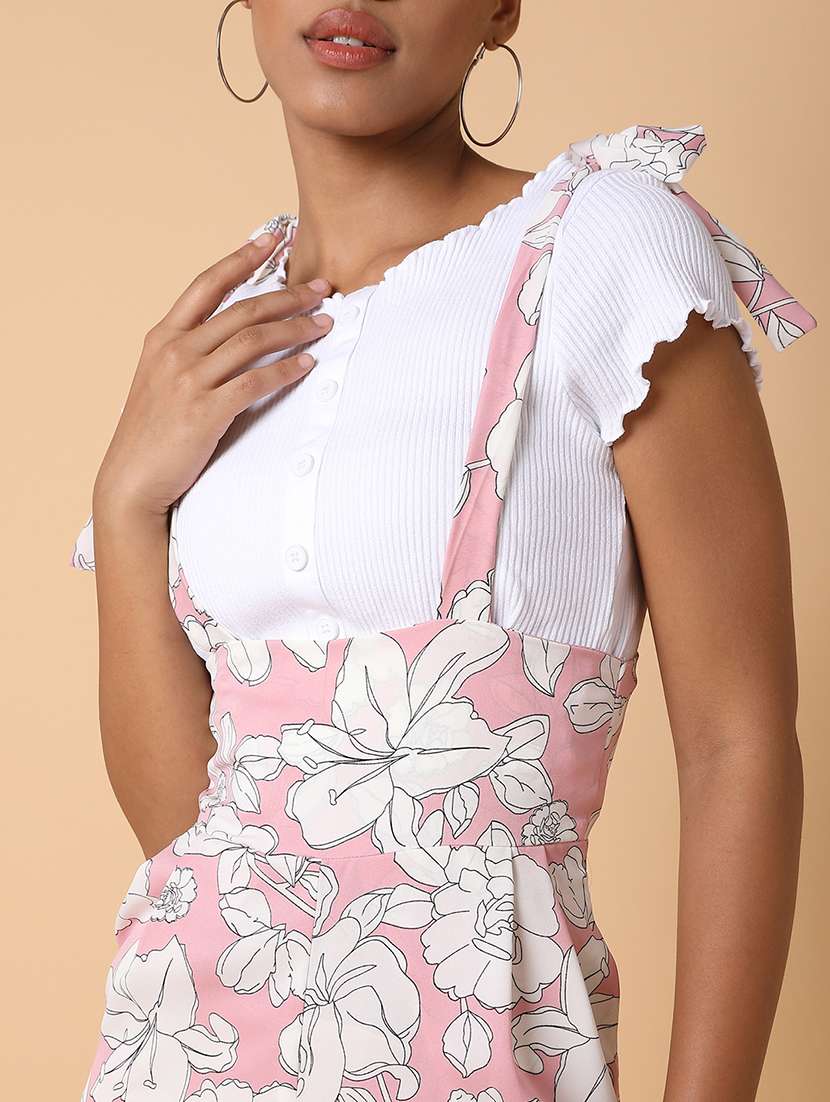 pink floral print calf length jumpsuit - 21463476 -  Standard Image - 6