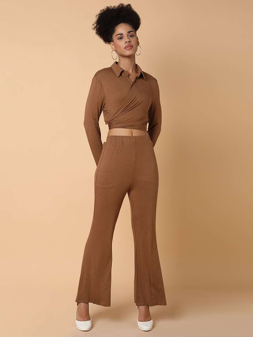 women printed top and palazzos co-ord set - 21463497 -  Standard Image - 1