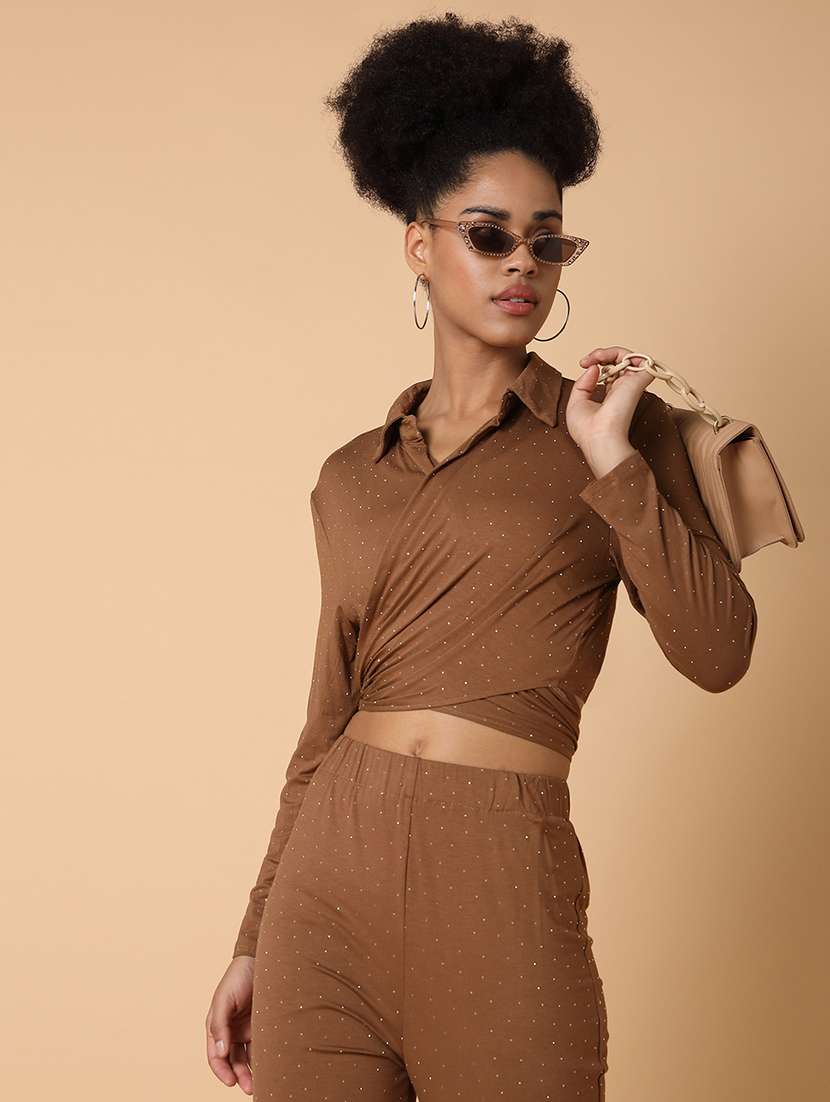 women printed top and palazzos co-ord set - 21463497 -  Standard Image - 4