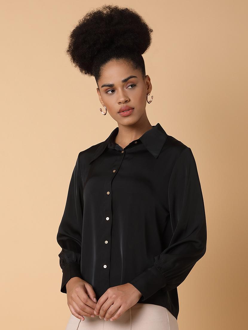 women printed long sleeves shirt - 21463506 - Standard Image - 1