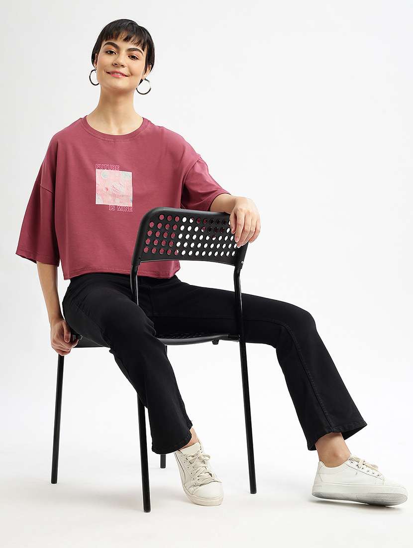 women printed boxy t-shirt - 21463547 -  Standard Image - 4