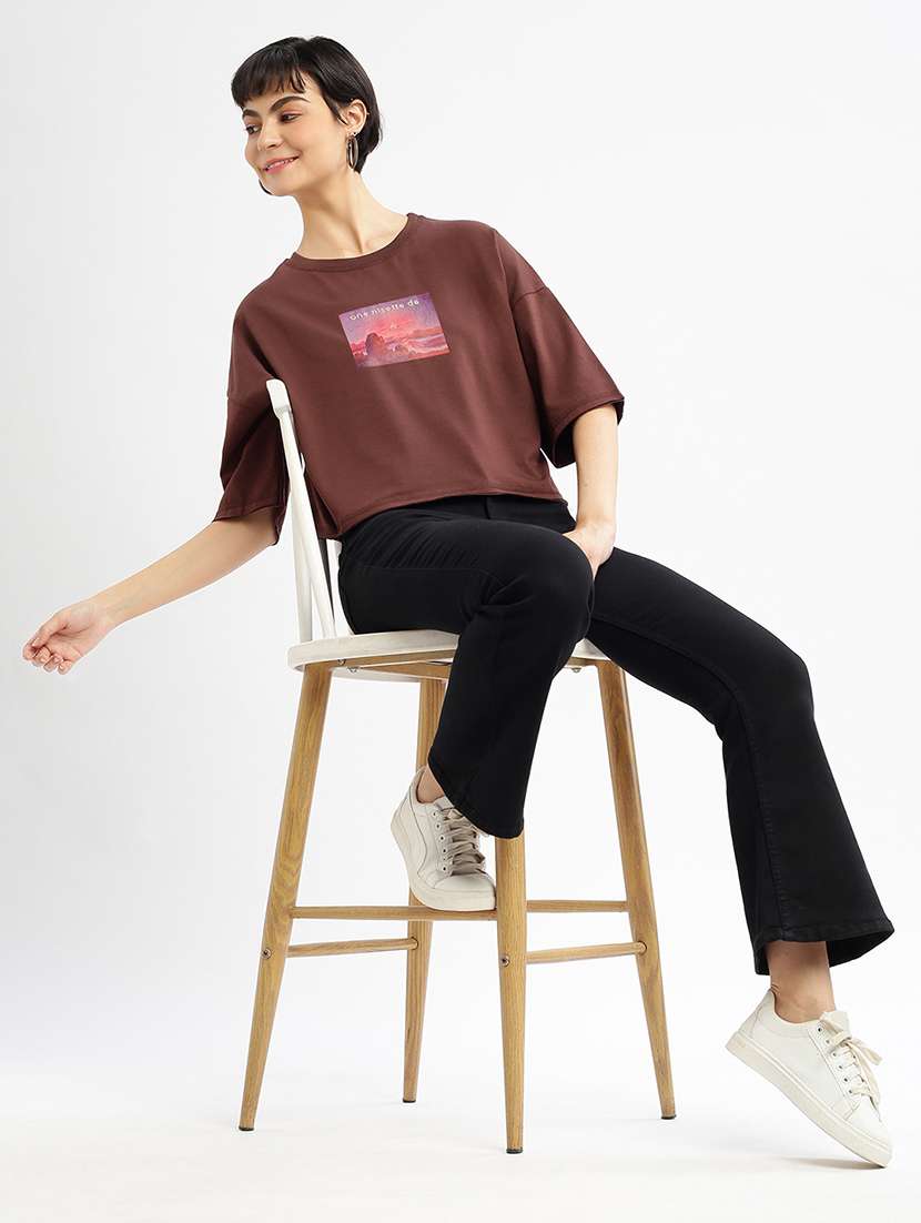 women printed boxy t-shirt - 21463548 -  Standard Image - 4
