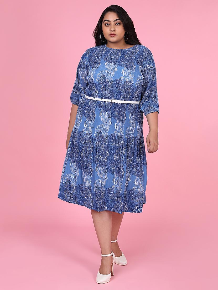 women plus size printed a-line dress - 21463619 -  Standard Image - 1