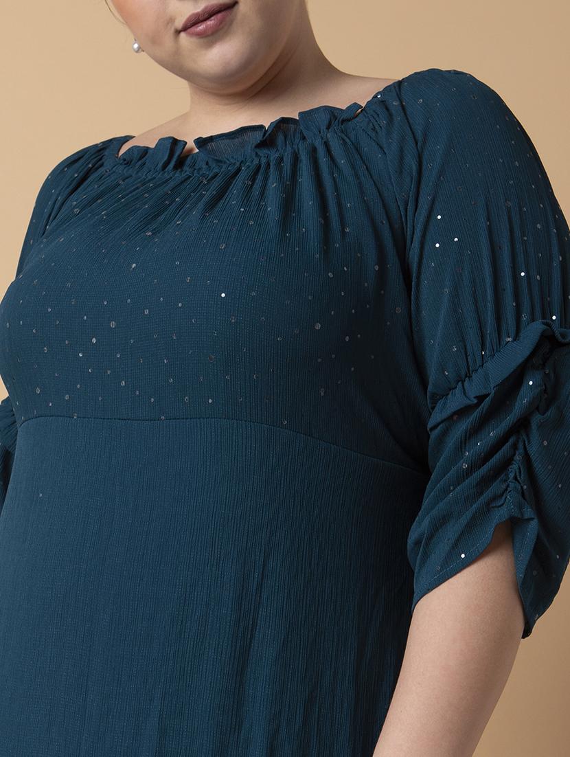 women plus size solid tiered dress - 21463631 - Standard Image - 6