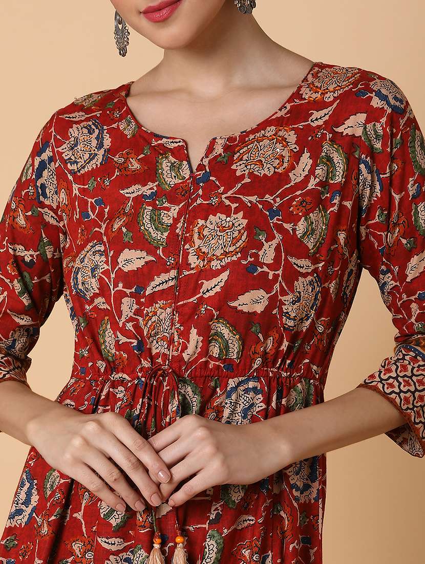 women three quarter sleeve anarkali kurta - 21463644 - Standard Image - 6