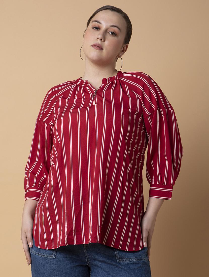women plus size printed regular fit top - 21463733 -  Zoom Image - 0