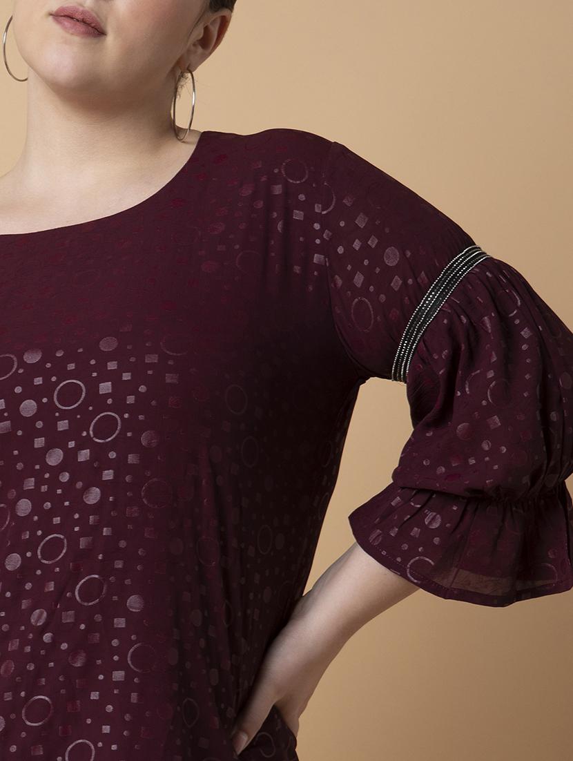 women plus size printed regular fit top - 21463736 - Standard Image - 6