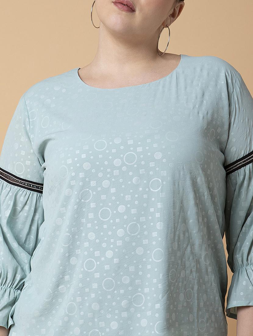 women plus size printed regular fit top - 21463737 - Standard Image - 6