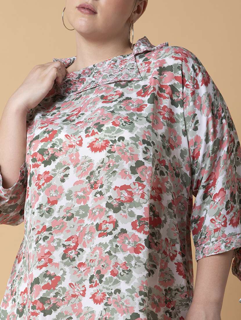 women plus size printed regular fit top - 21463740 - Standard Image - 6