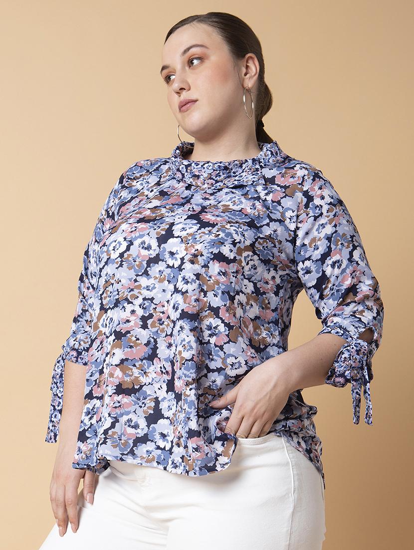 women plus size printed regular fit top - 21463741 -  Standard Image - 1