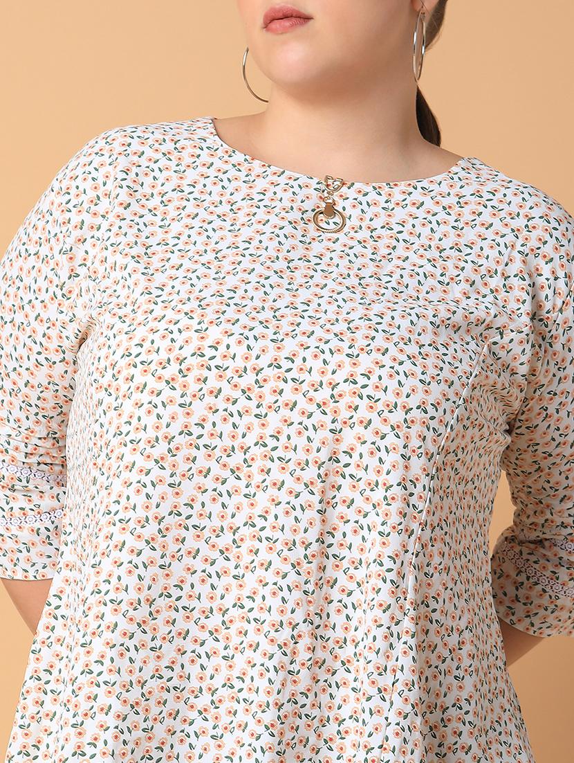 women plus size printed regular fit top - 21463744 - Standard Image - 6