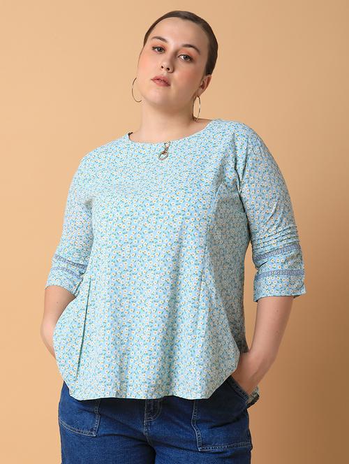 women plus size printed regular fit top - 21463745 -  Standard Image - 0