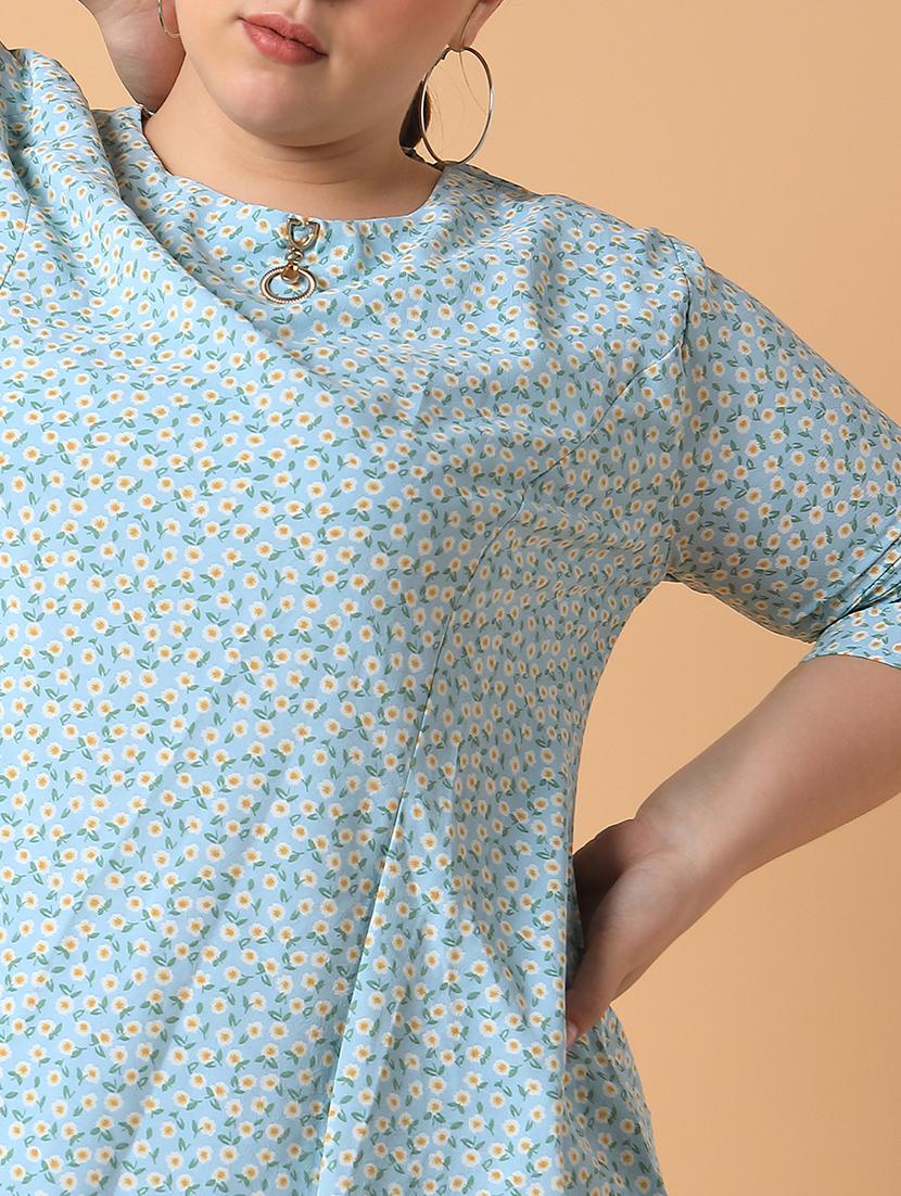 women plus size printed regular fit top - 21463745 - Standard Image - 6