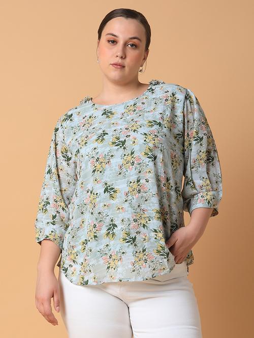 women plus size printed regular fit top - 21463746 -  Standard Image - 0