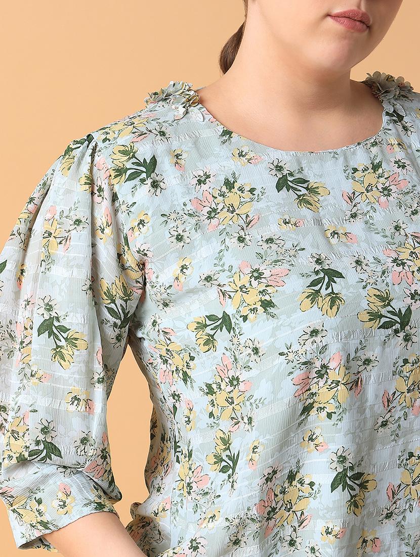 women plus size printed regular fit top - 21463746 - Standard Image - 6