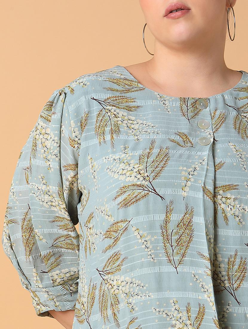 women plus size printed regular fit top - 21463748 - Standard Image - 6