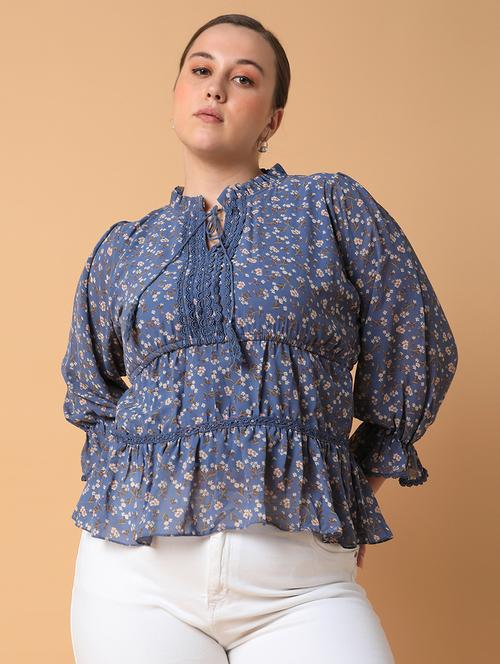 women plus size printed regular fit top - 21463755 -  Standard Image - 0