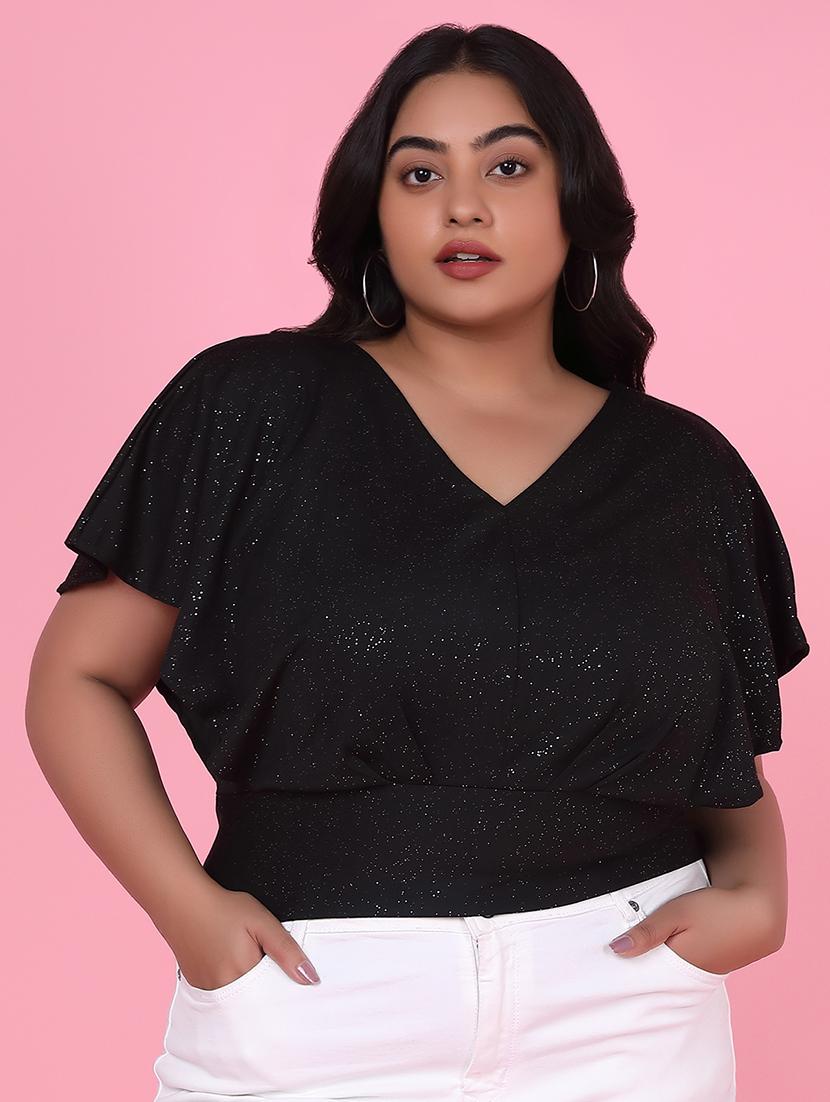 women plus size printed regular fit top