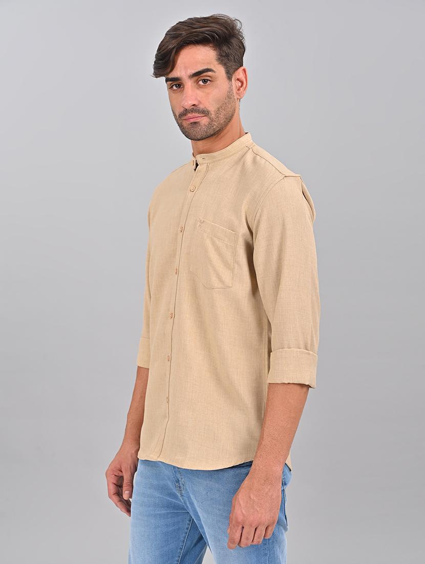 men solid casual shirt - 21463959 - Standard Image - 1
