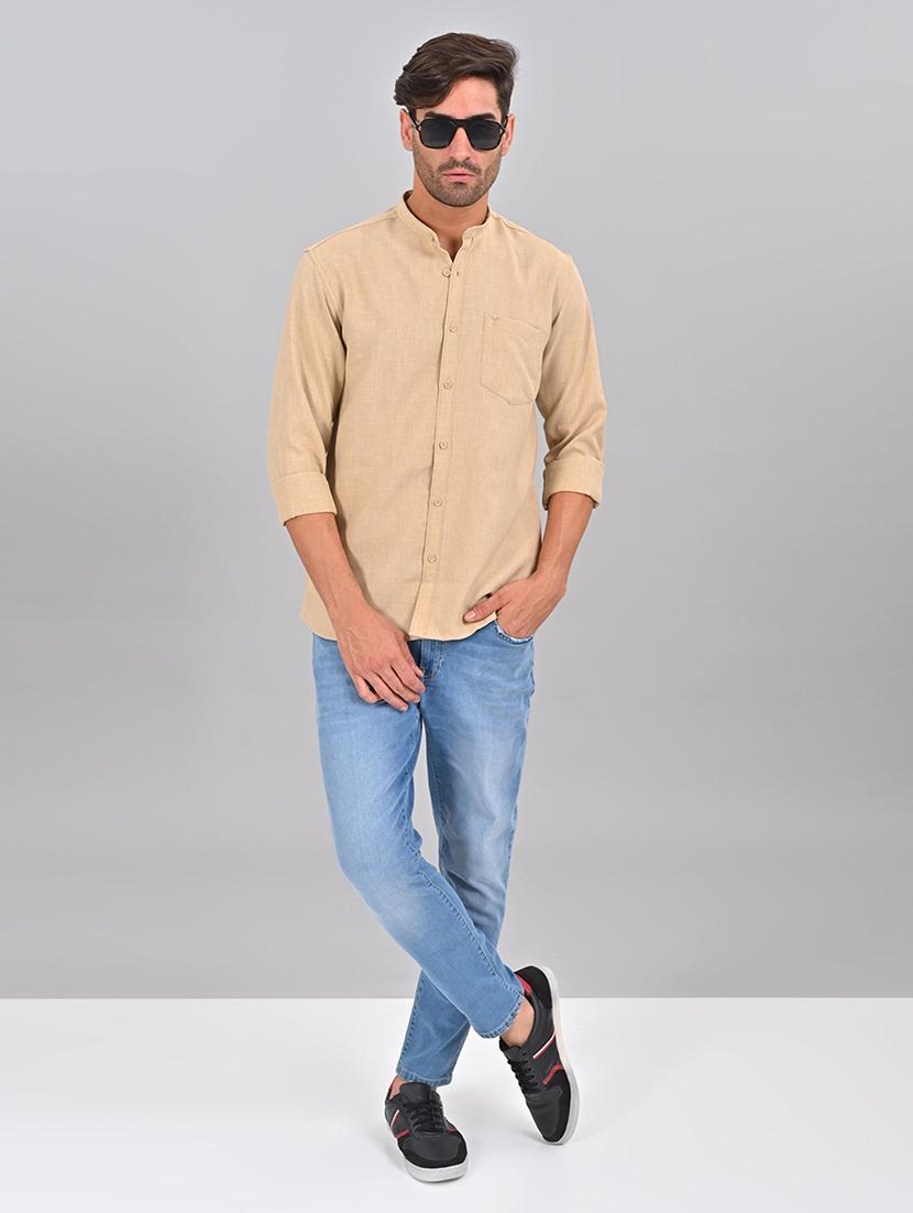 men solid casual shirt - 21463959 - Standard Image - 4