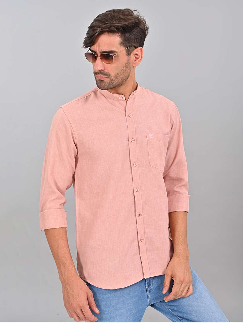 men solid casual shirt - 21463963 -  Standard Image - 1