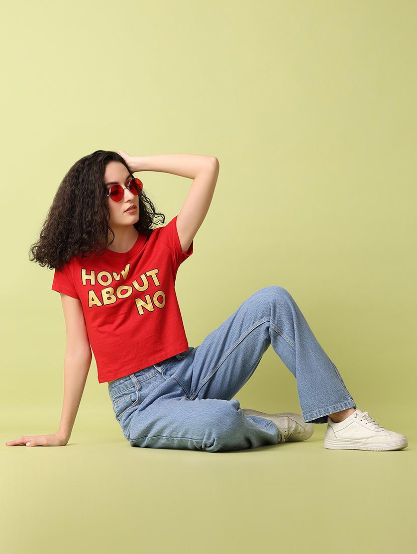 women solid high rise straight fit jeans - 21464764 - Standard Image - 4