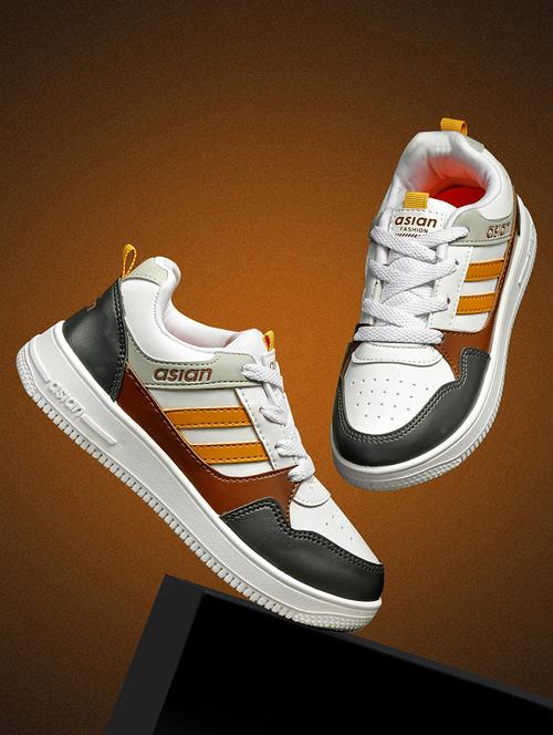 kids white synthetic sneaker - 21466158 -  Standard Image - 0