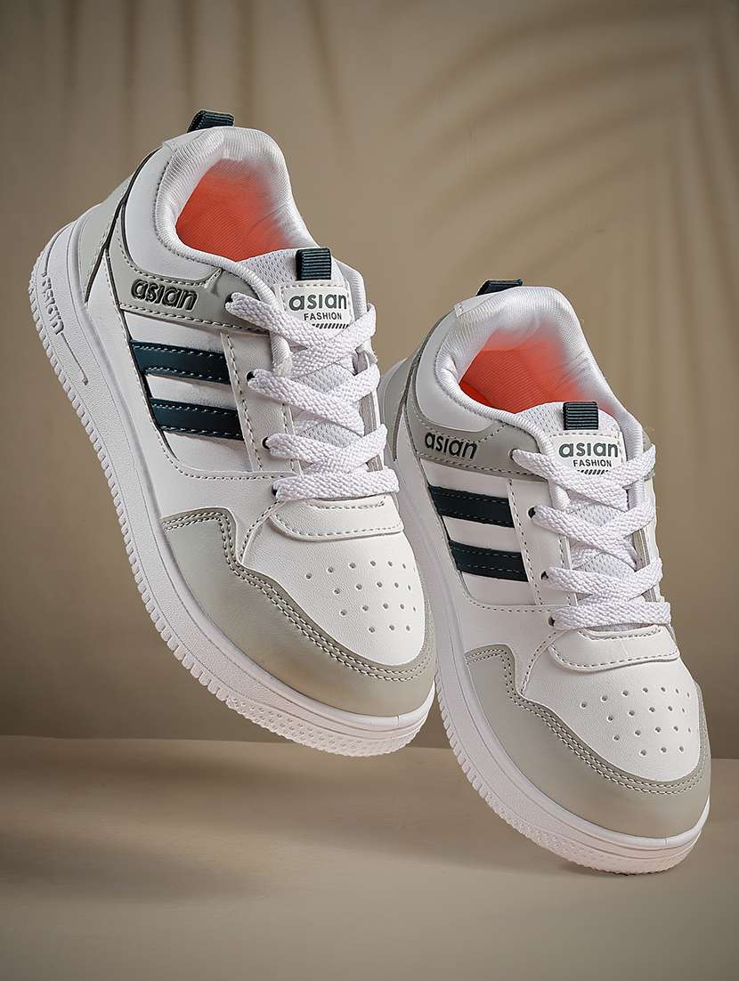 men color block lace up sneaker