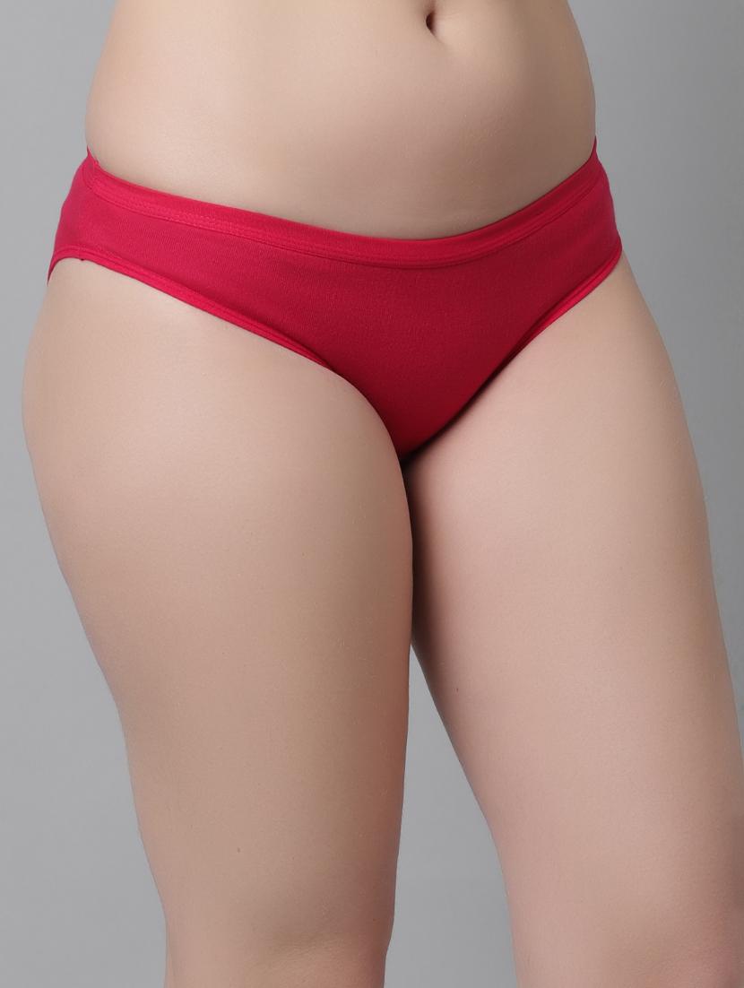 pink cotton regular panty - 21466566 -  Standard Image - 1