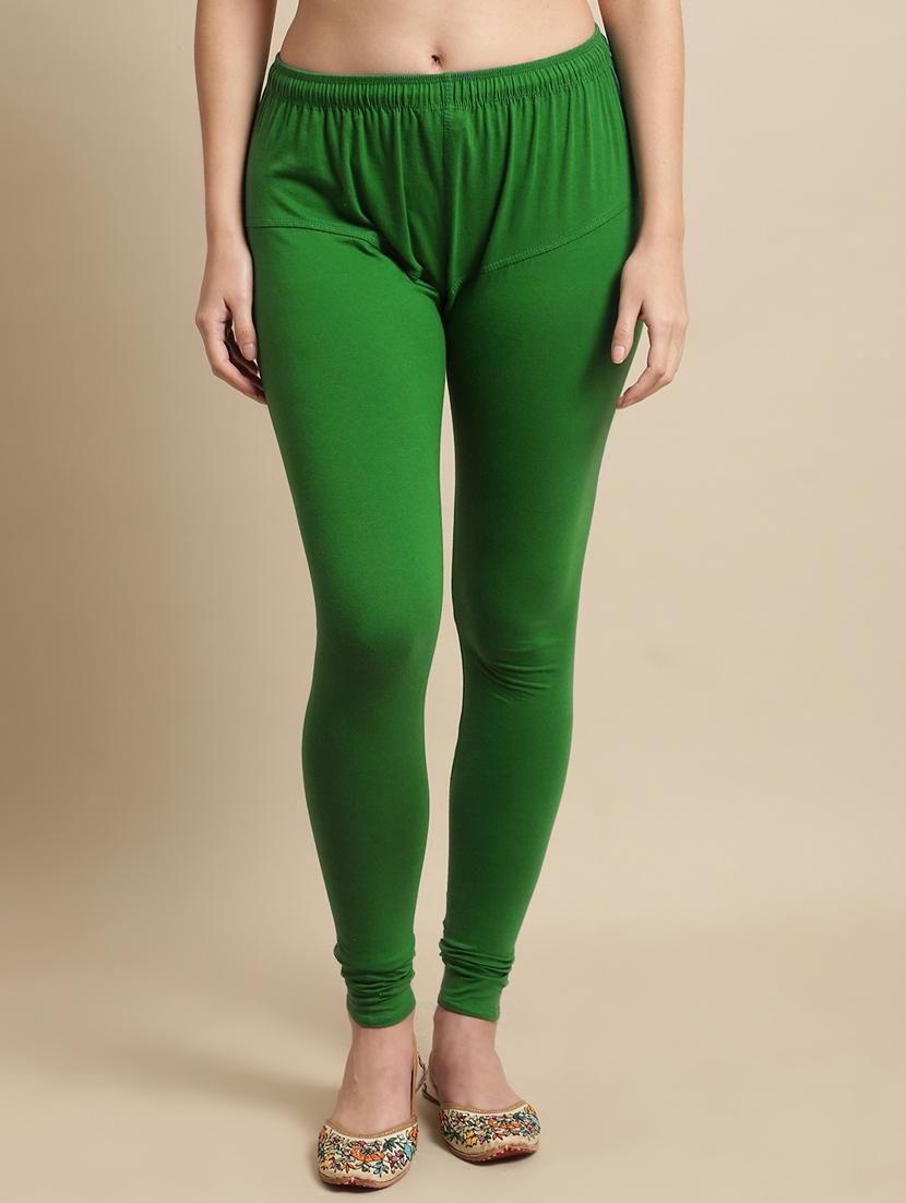 women solid cotton lycra leggings - 21466615 -  Zoom Image - 0