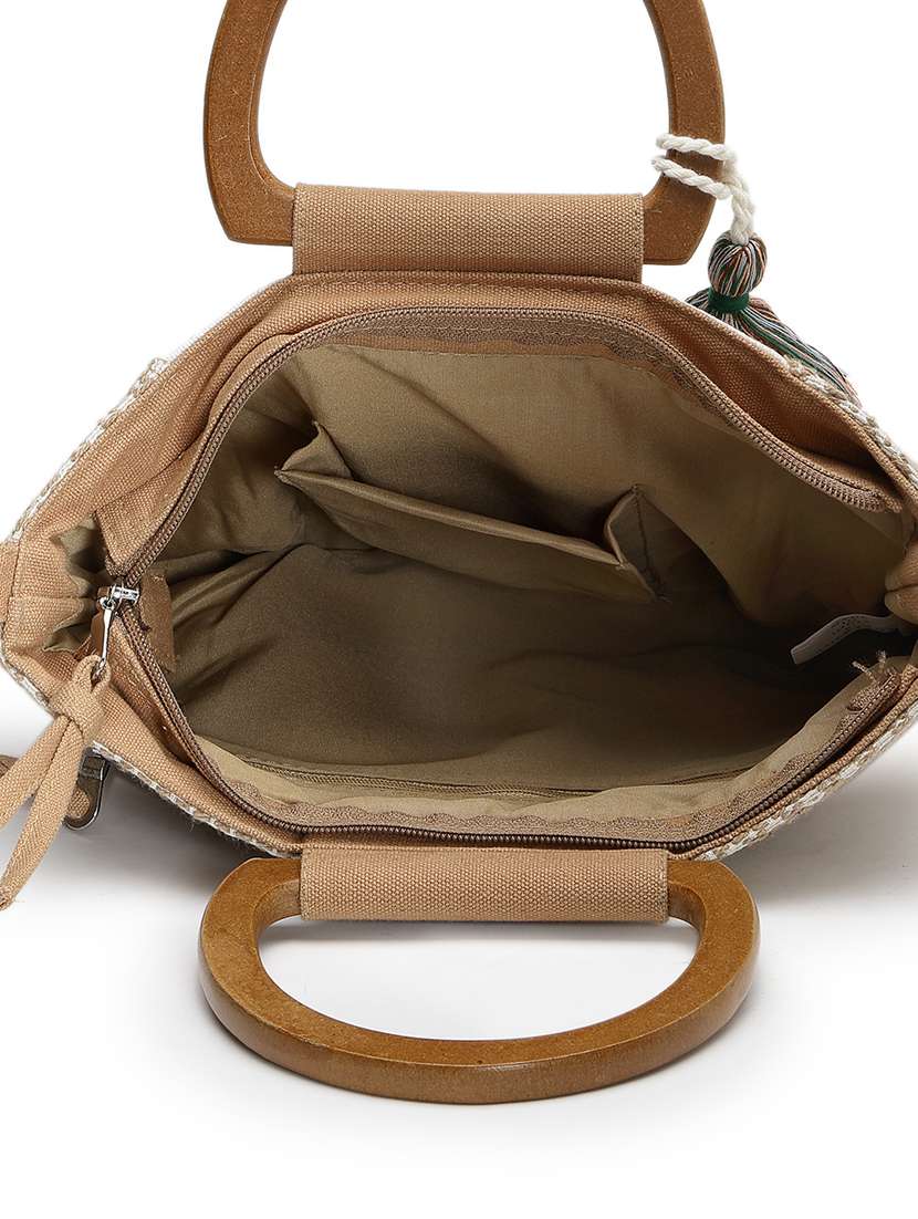 Women Cotton Embroidered Handbag