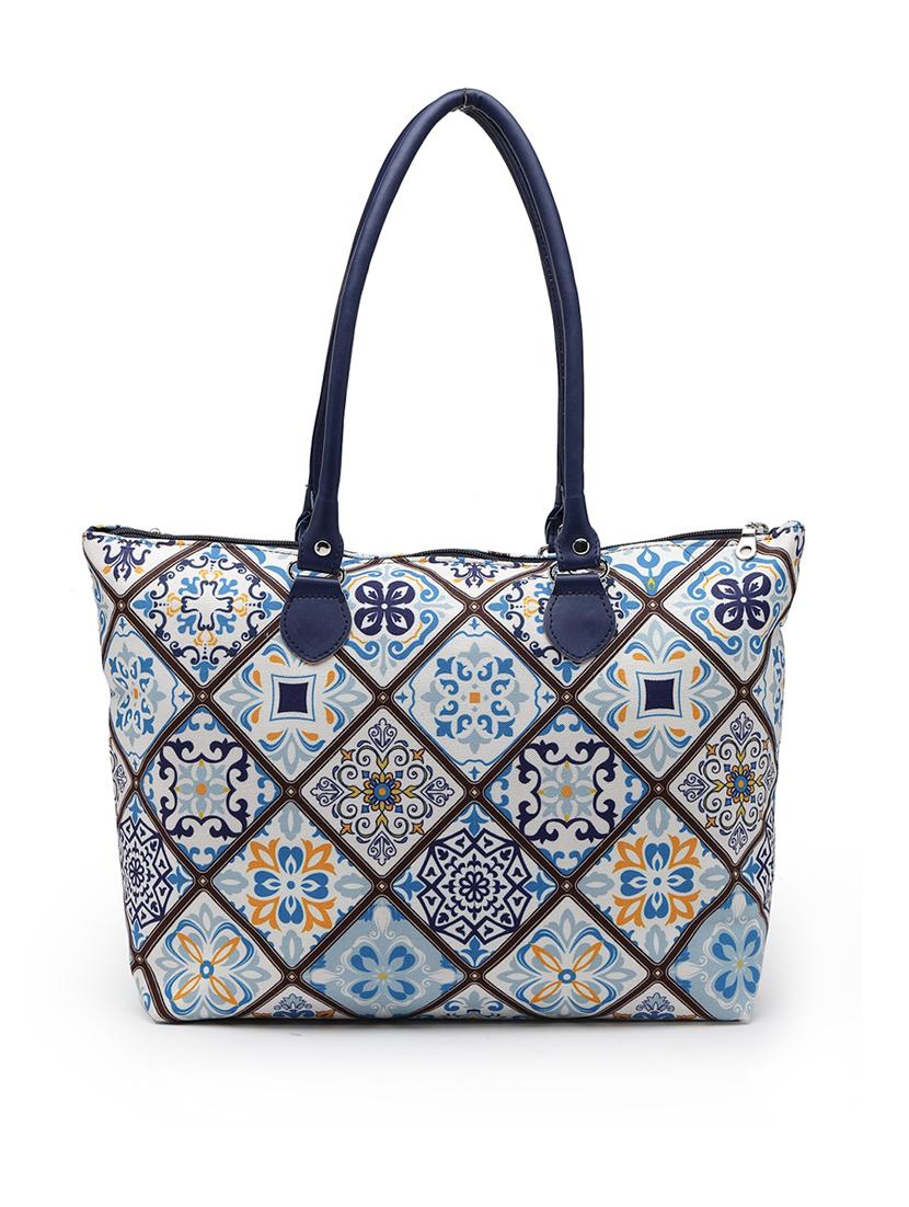 women pu printed handbag - 21466973 -  Standard Image - 1