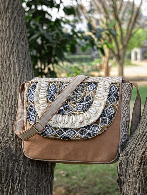 women cotton printed sling bag - 21466980 -  Standard Image - 0