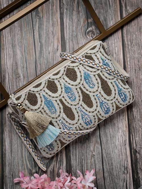 women cotton embellished sling bag - 21466985 - Standard Image - 0