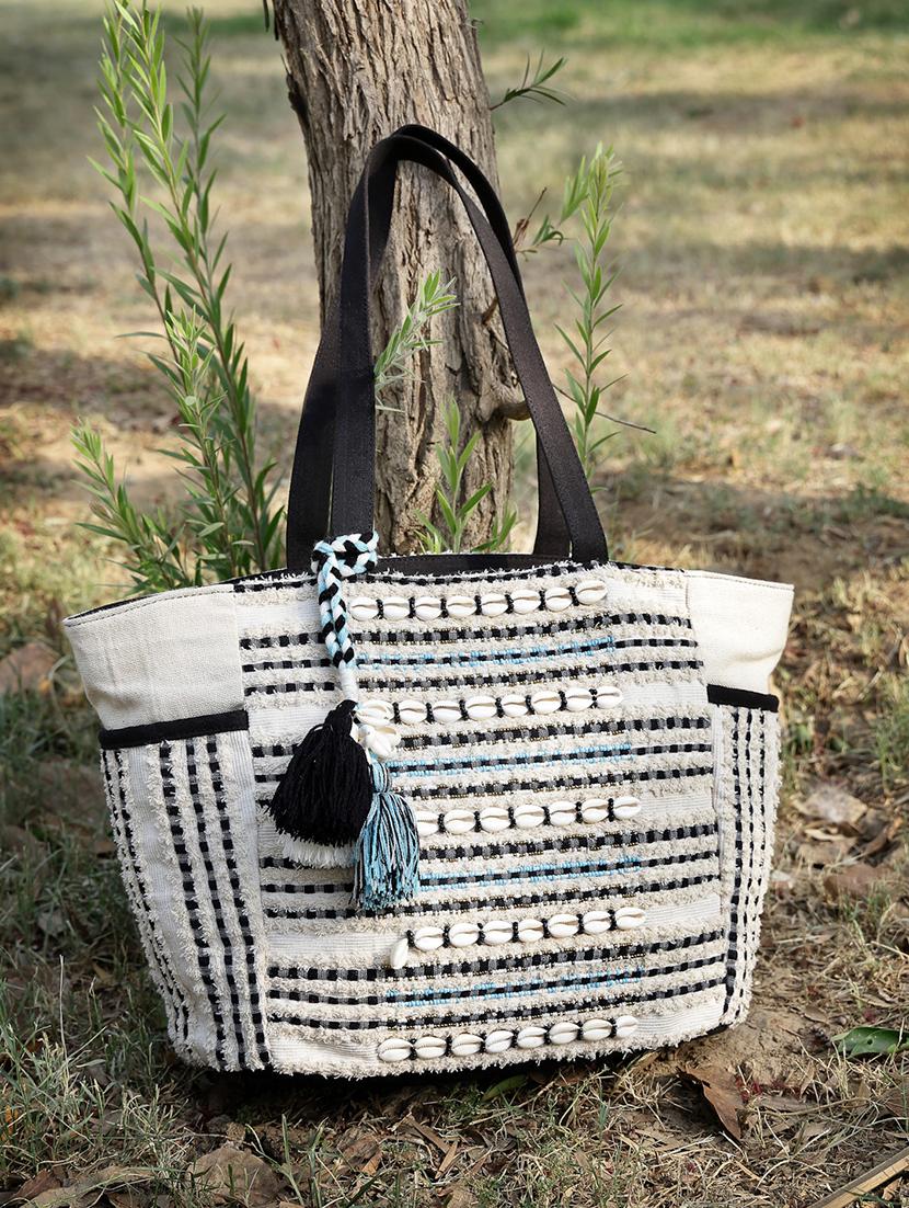 women beige cotton regular tote bag - 21466998 - Zoom Image - 0