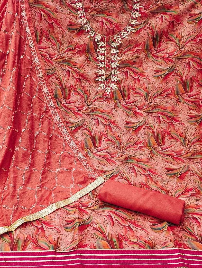 women embroidered unstitched suit set - 21467442 -  Standard Image - 1