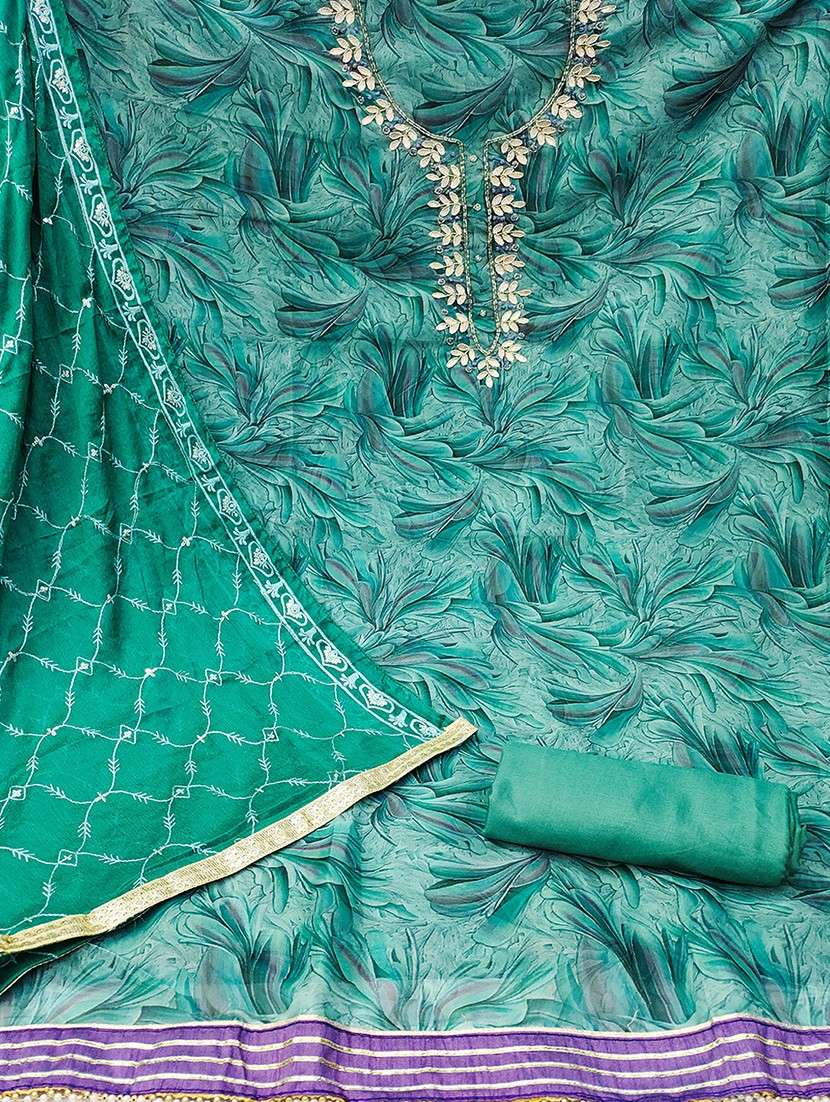 women embroidered unstitched suit set - 21467443 -  Standard Image - 1