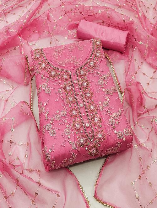 women embroidered unstitched suit set - 21467462 - Standard Image - 0
