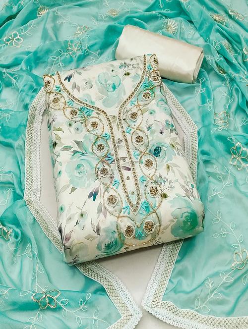 women embroidered unstitched suit set - 21467466 - Standard Image - 0