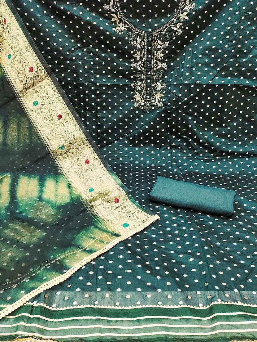 women embroidered unstitched suit set - 21467468 -  Standard Image - 1