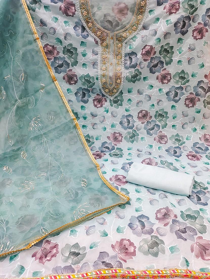 women embroidered unstitched suit set - 21467490 - Standard Image - 1