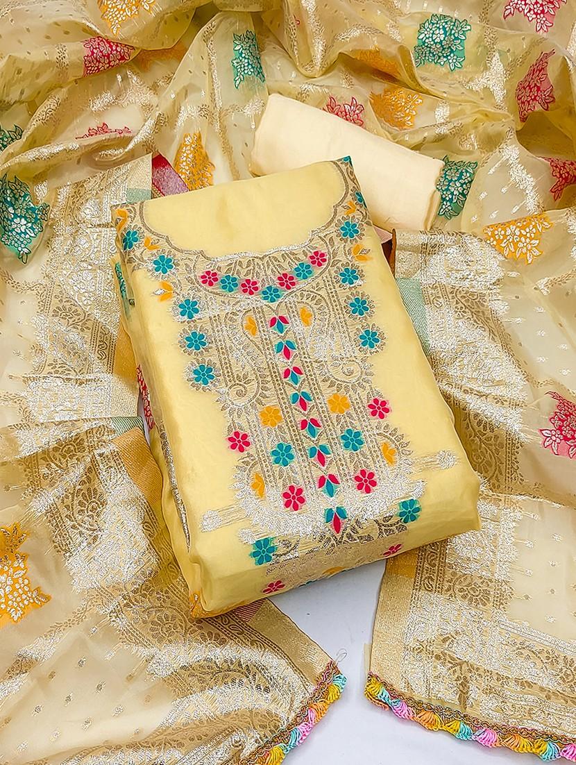 women embroidered unstitched suit set - 21467500 - Zoom Image - 0