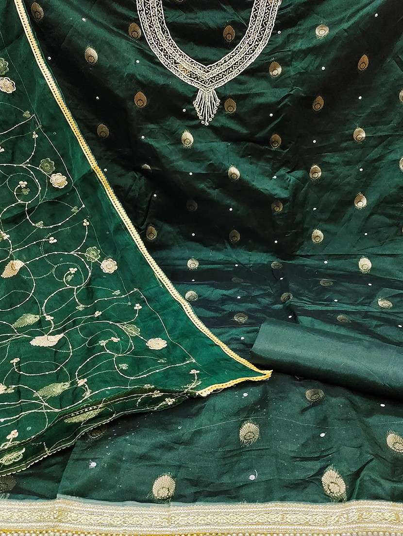 women embroidered unstitched suit set - 21467519 -  Standard Image - 1