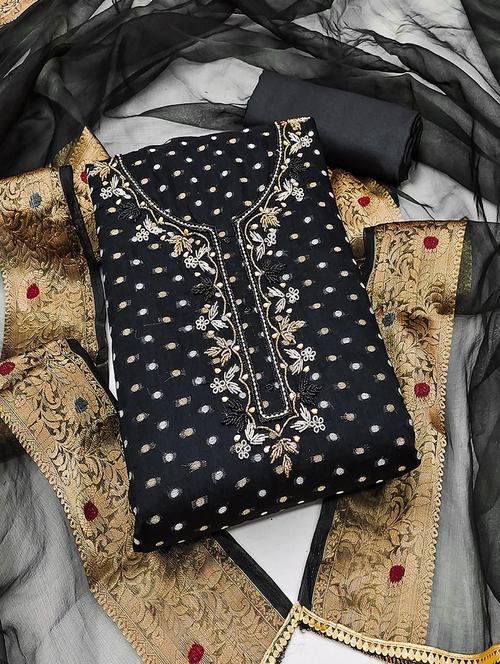 women embroidered unstitched suit set - 21467585 - Standard Image - 0